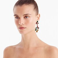 Crystal cluster chandelier earrings | J. Crew US