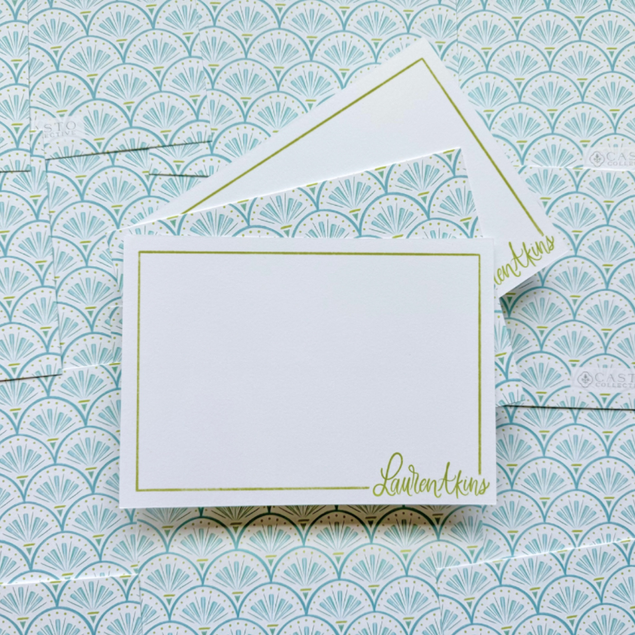 Custom stationary made for + inspired by Lauren Akins fun and bright nature. You can now shop it too! 