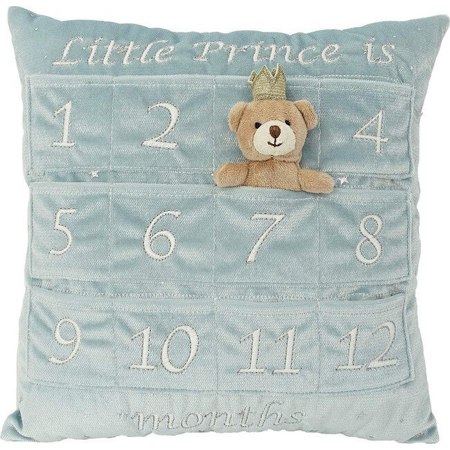 Prince First Year Pillow & Crown Gift Set, Blue | Maisonette
