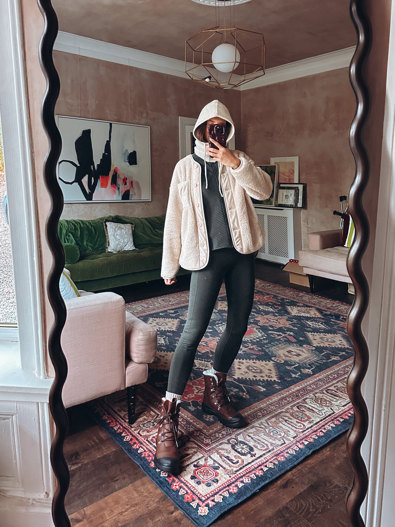 Wearing size small in the fleece and leggings - waterproof shearling boots are tts 

#LTKwinter #LTKuk