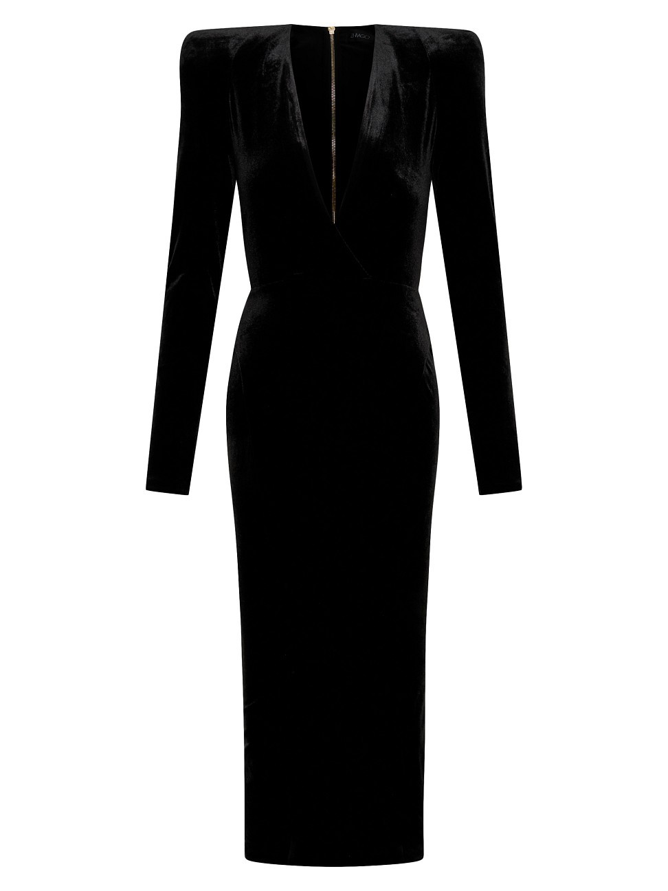 Women's Legacy Velvet V-Neck Midi-Dress - Black - Size 2 | Saks Fifth Avenue