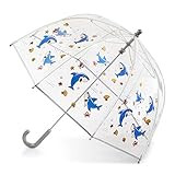 Totes Kids Clear Bubble Kids Umbrella - Perfect for Walking Safety- Child Safe with Pinch-Proof C... | Amazon (US)