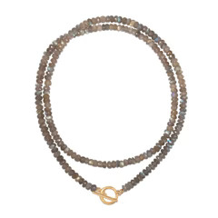 Grande Labradorite Convertible Beaded Necklace | Sequin