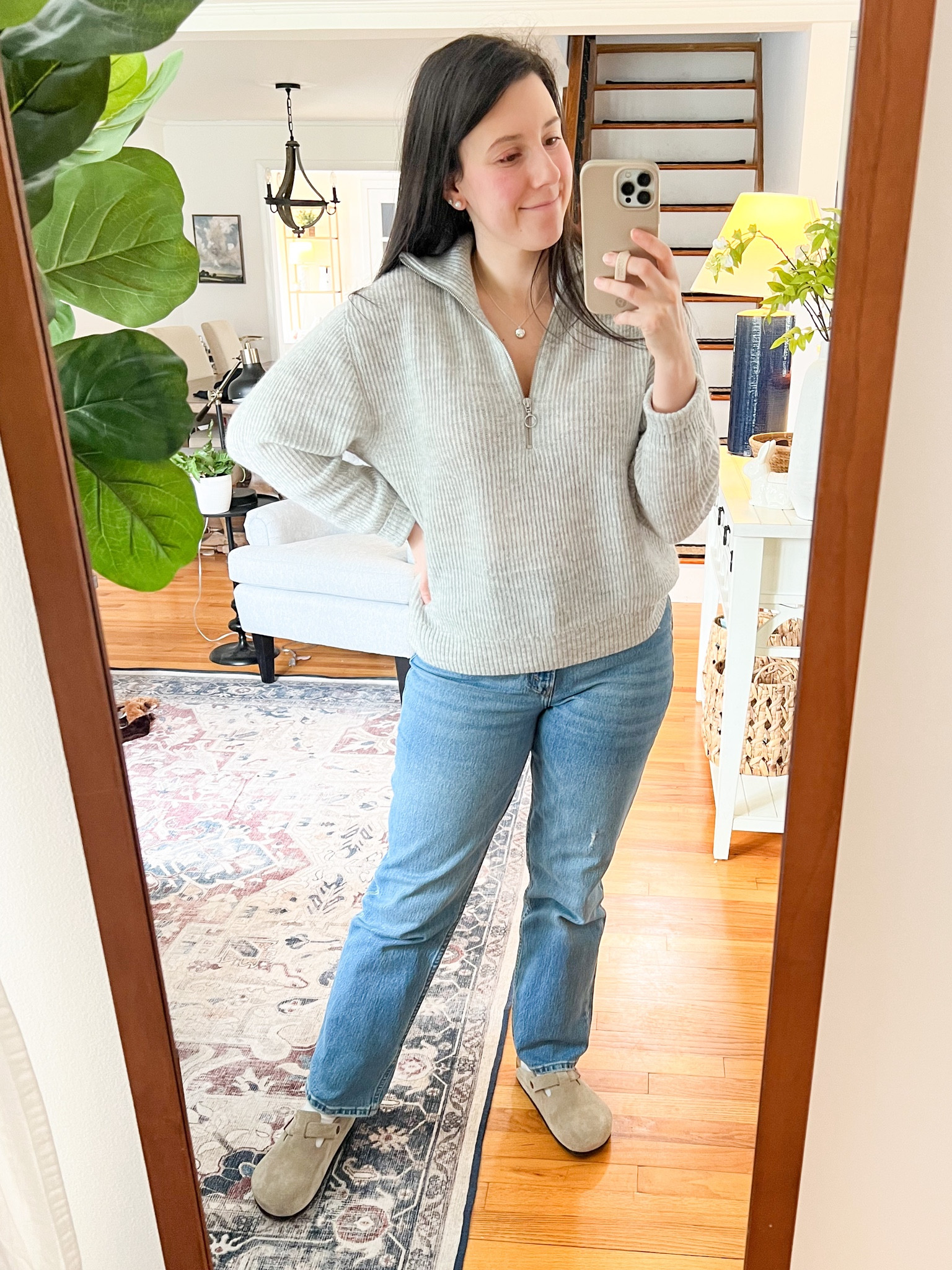 Work from home outfit, spring capsule, Birkenstock Boston clog outfit

#LTKSeasonal