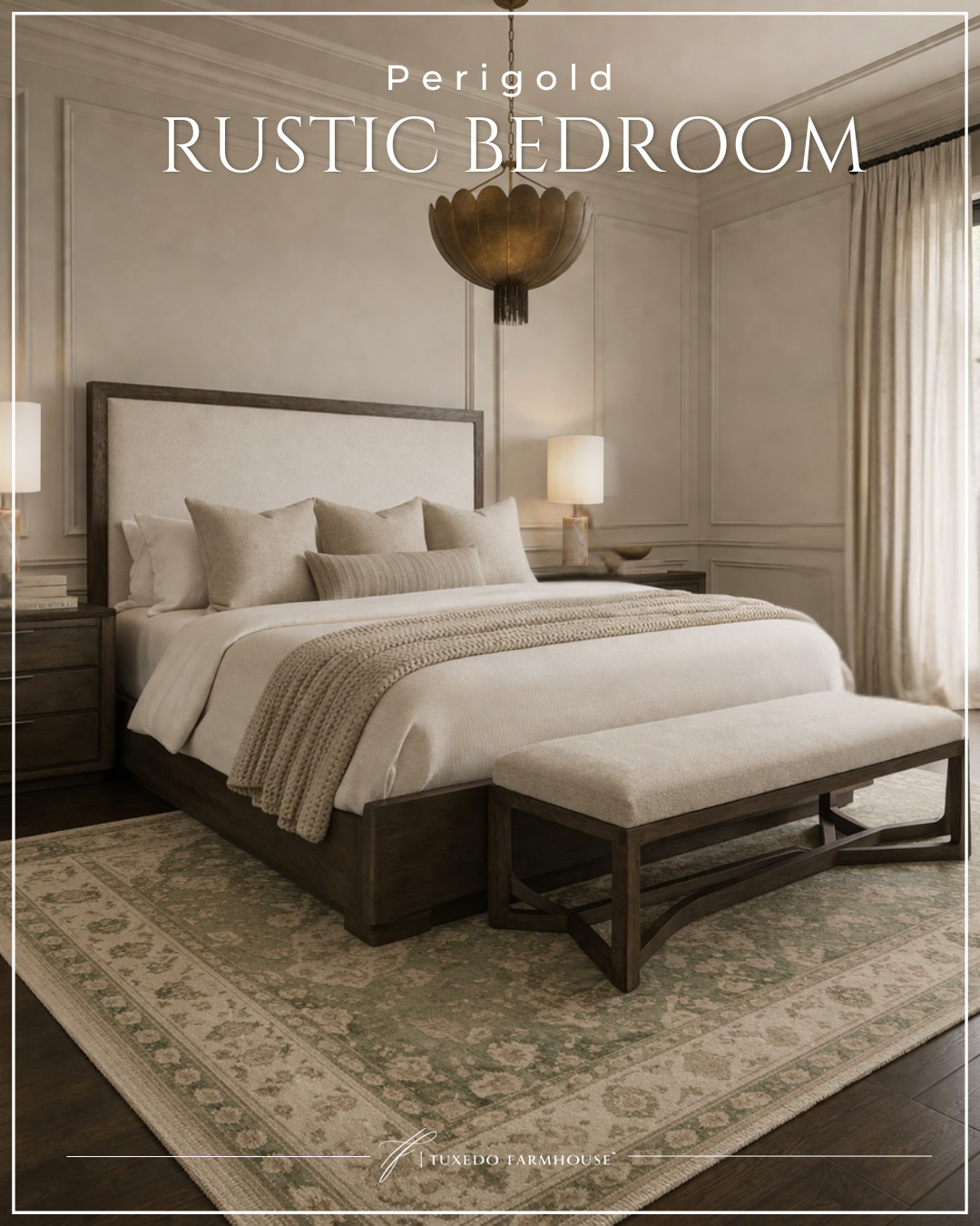 Rustic elegance meets cozy comfort 🤍✨
This dreamy bedroom layers rich wood tones, soft neutrals, and timeless textures for a warm, elevated space you’ll never want to leave. From the statement chandelier to the perfectly styled nightstands—every detail feels curated and calm.

Sharing all the sources to recreate this look 👇🏼
#LTKhome #LTKstyletip #neutralhome #cozybedroom #modernfarmhouse 

 #LTKSeasonal #LTKHome #LTKSaleAlert