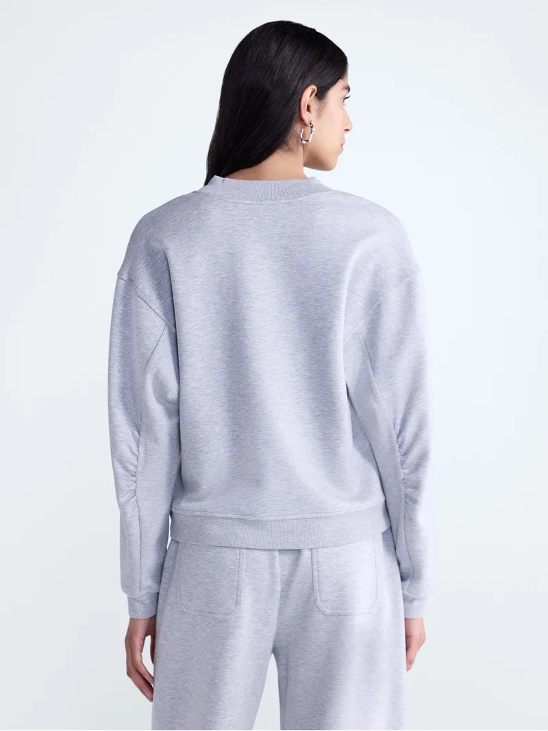 Scoop Women's and Women's Plus V-Neck Sweatshirt, Sizes XS-4X | Walmart (US)