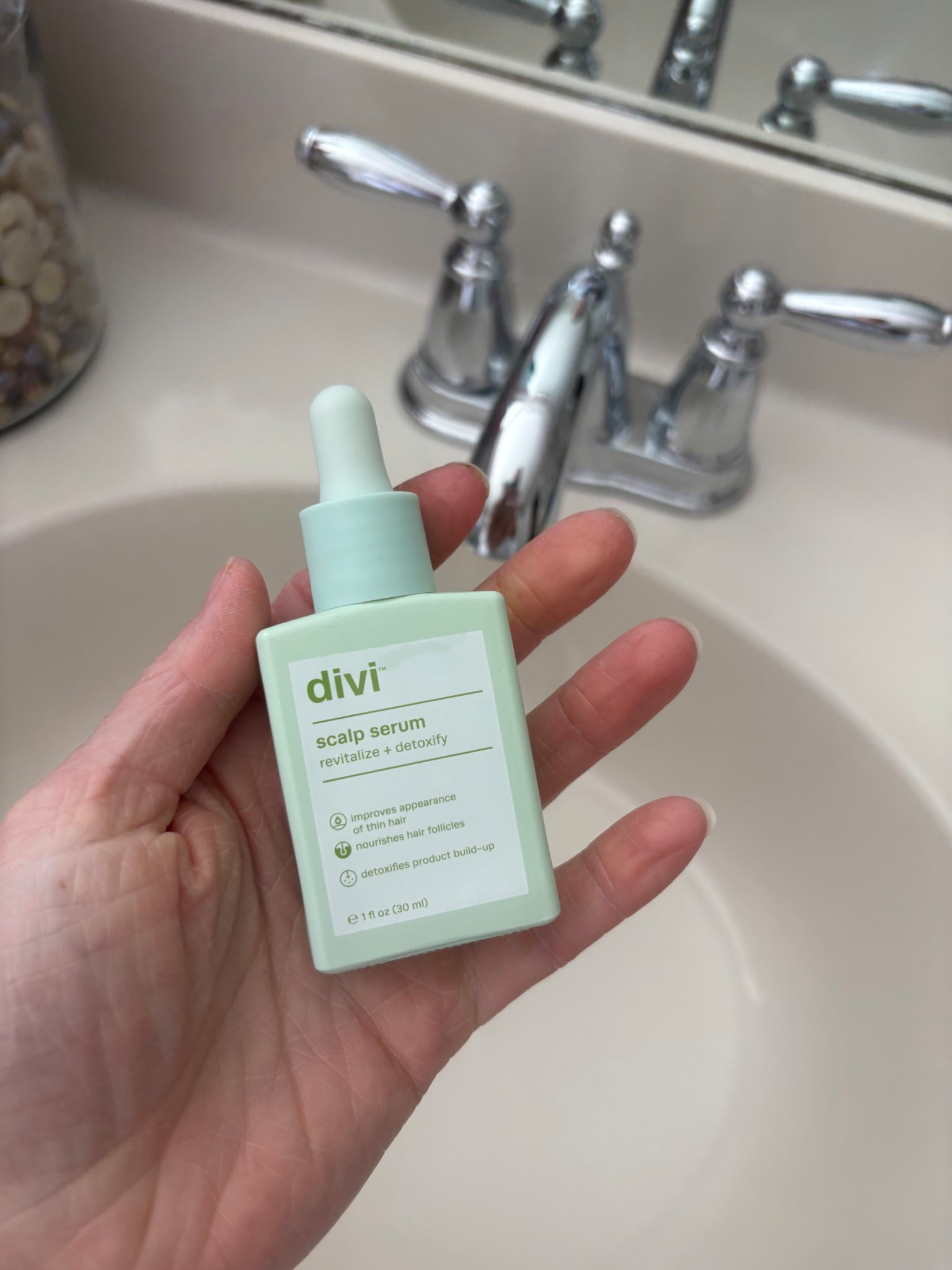 CLEAN scalp serum. I struggle with a dry scalp and growing my hair out. But this stuff is the absolute best. Lots of new growth and helps my dry scalp 