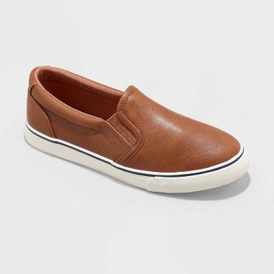 Boys' Slip-On Enzo Apparel Sneakers - Cat & Jack™ Brown | Target