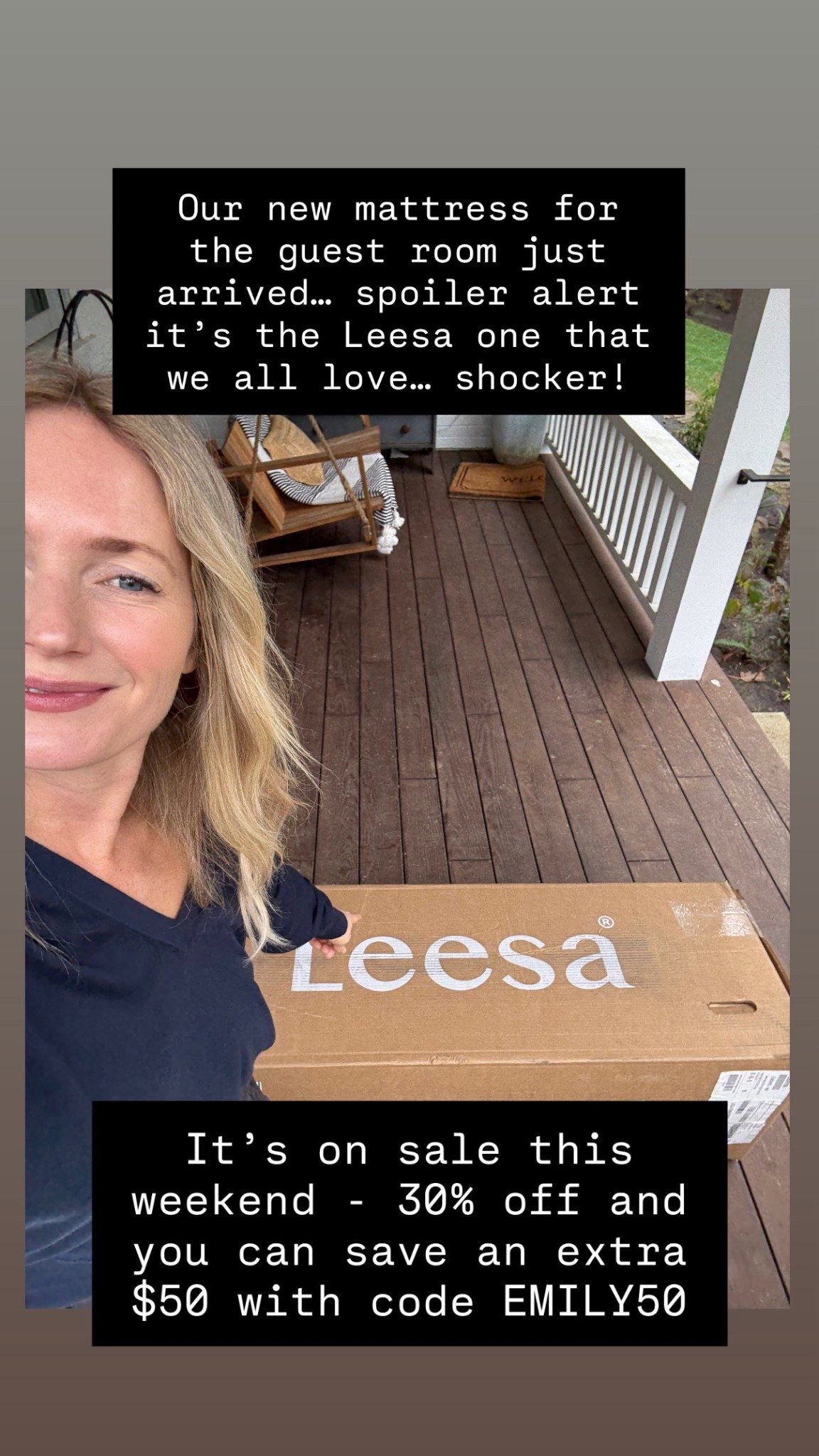Y'all this is truly the best mattress ever. It's so soft and comfortable but also provides a ton of support. Leesa has tons of mattresses for every preference. Highly highly
recommended, and you can snag one at a great deal for their Presidents' Day sale that's still happening. 30% off select mattresses, plus save an extra $50 with code EMILY50 (that's $700 off!) @leesasleep #leesasleep #leesapartner #mattress