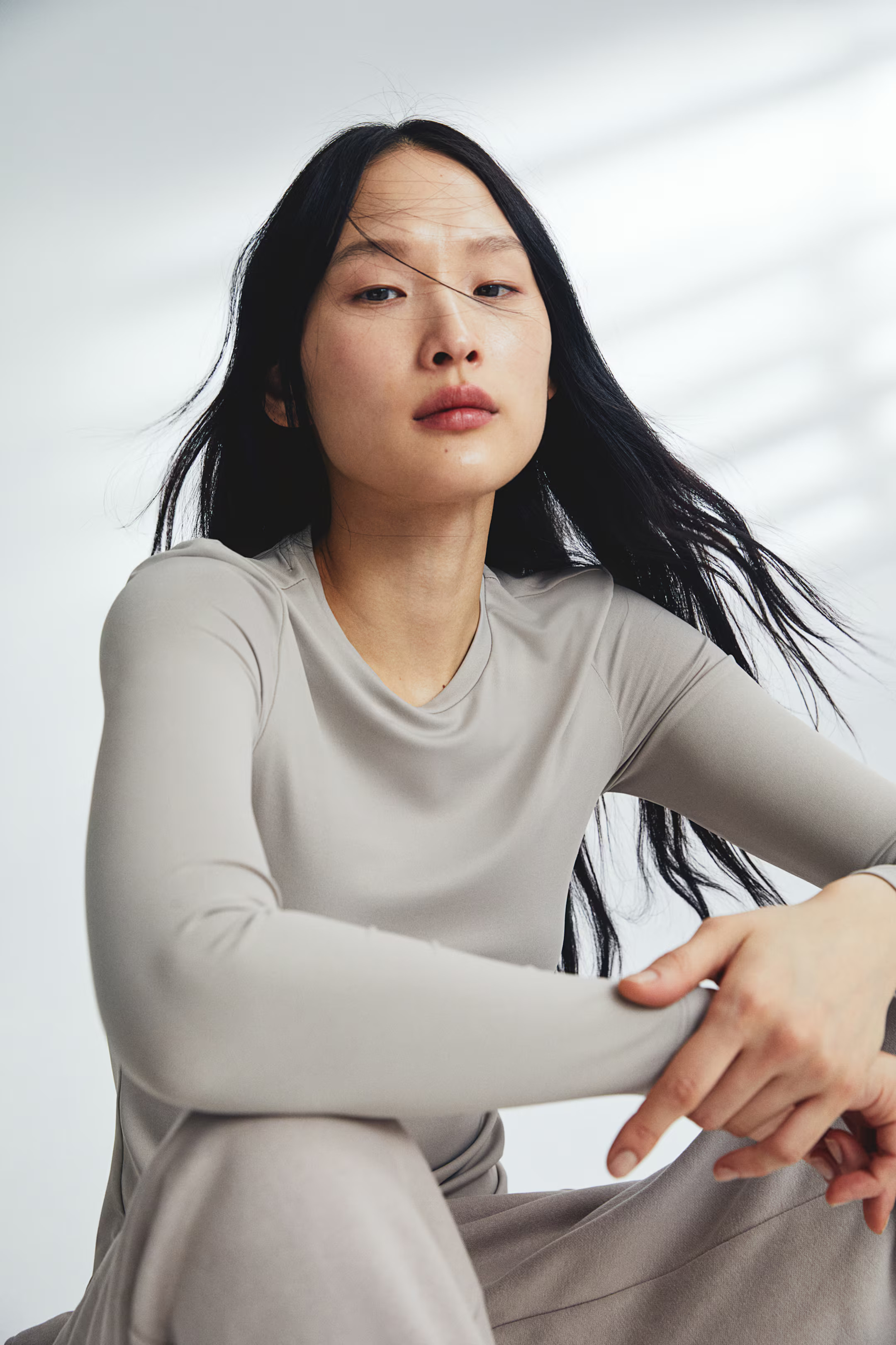 Long-sleeved Microfiber Top | H&M (US + CA)