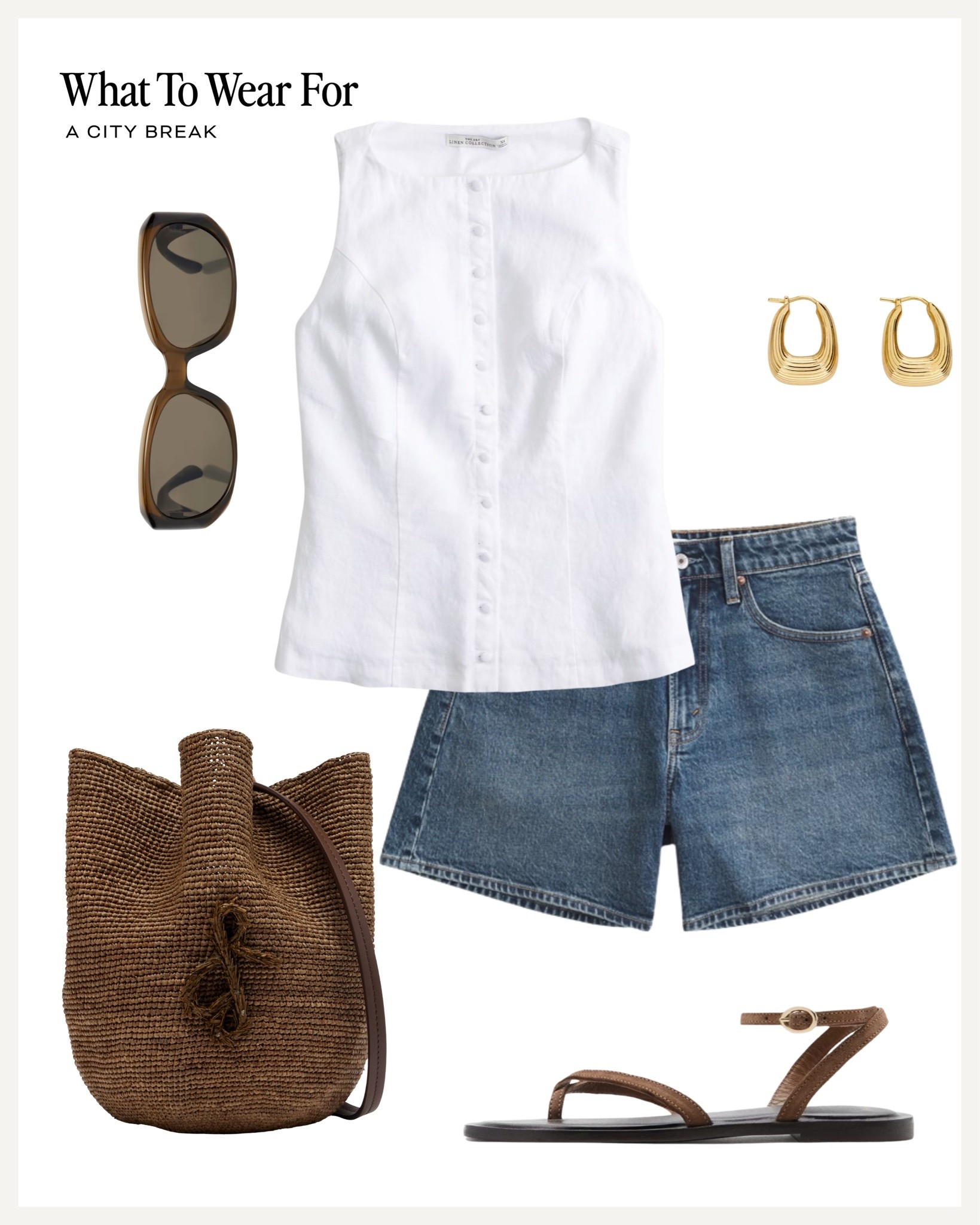 City break outfit ☀️ 15%-30% Off Everything at @abercrombie & Use code AFWHATTOWEARFOR to get an Extra 15% off 🙌

Abercrombie & fitch, linen waistcoat, denim shorts, holiday style

#LTKsummer
