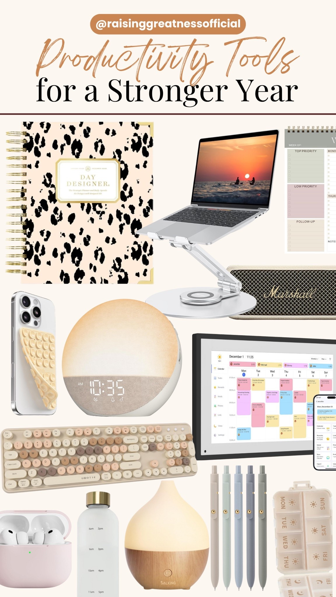 Upgrade your daily routine with productivity tools that keep you organized, focused, and ready to crush your goals! 📒✨ Whether you're a busy mom, creator, or entrepreneur, these must-haves will help you stay on track all year long. Start the new year with clarity and purpose! ⚡🧠

#ProductivityTools #GoalSetting #NewYearProductivity #WorkSmart #StayOrganized #DailyPlanner #HomeOfficeEssentials #NewYearReset #MotivationTools #FocusedMind

#LTKGiftGuide #LTKdayinmylife #LTKWorkwear