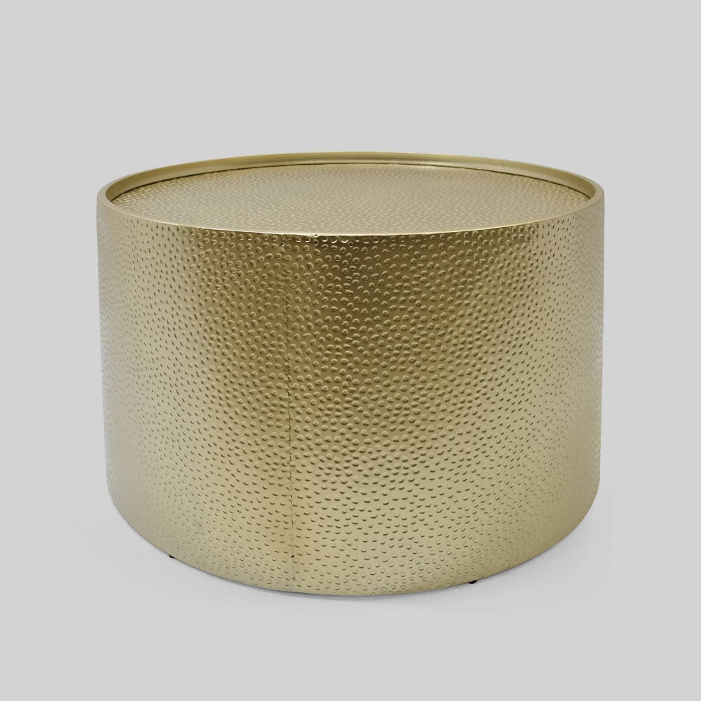 Braeburn Modern Round Coffee Table Gold - Christopher Knight Home | Target