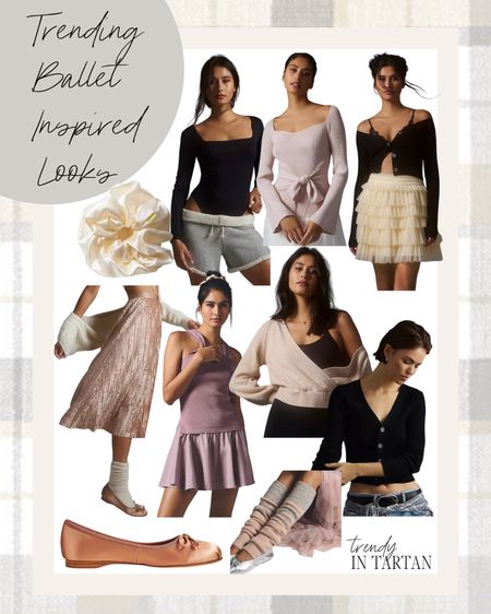 Trending: ballet inspired looks!

Bodysuit, mini skirt, wrap sweater, cardigan, sweater, midi dress, mini dress, ballet flats, leg warmers 

#LTKfit #LTKSeasonal #LTKstyletip