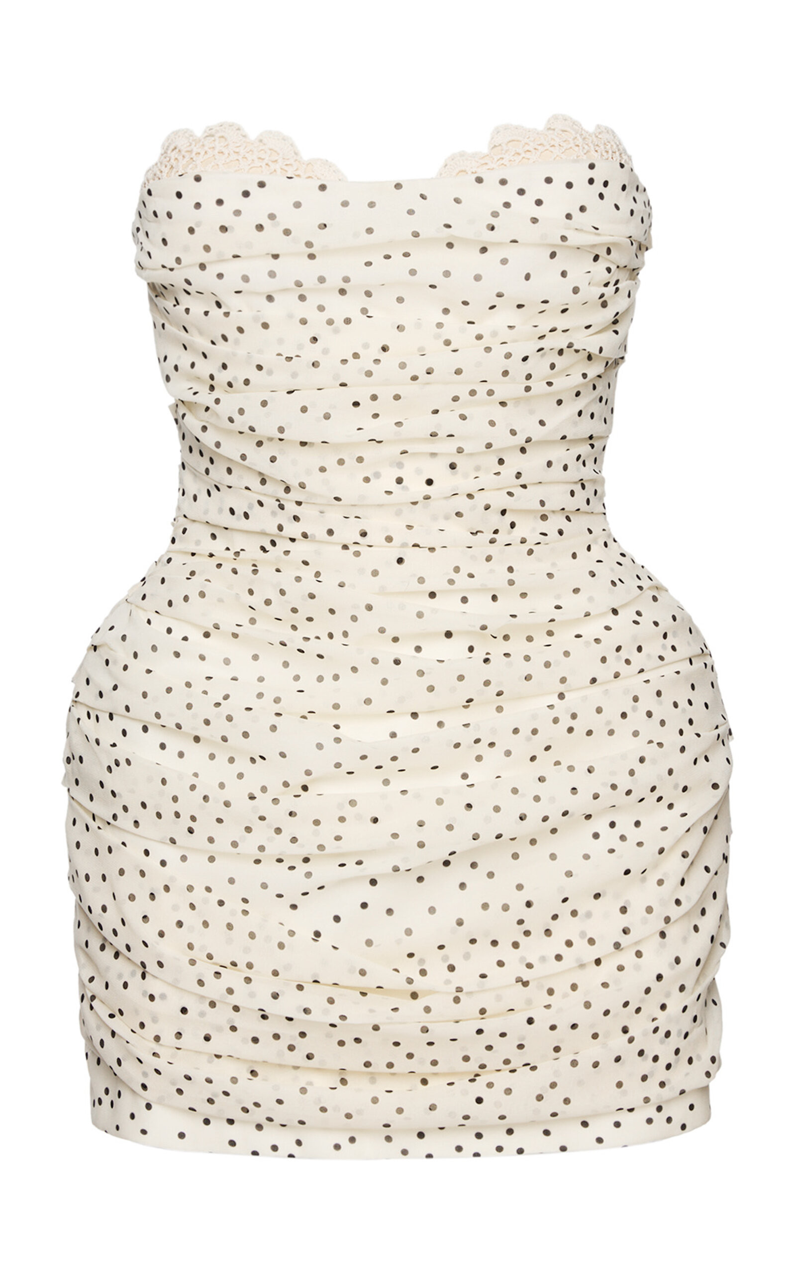 Magda Butrym - Polka-Dot Stretch-Silk Mini Dress - Black/white - FR 40 - Moda Operandi | Moda Operandi (Global)