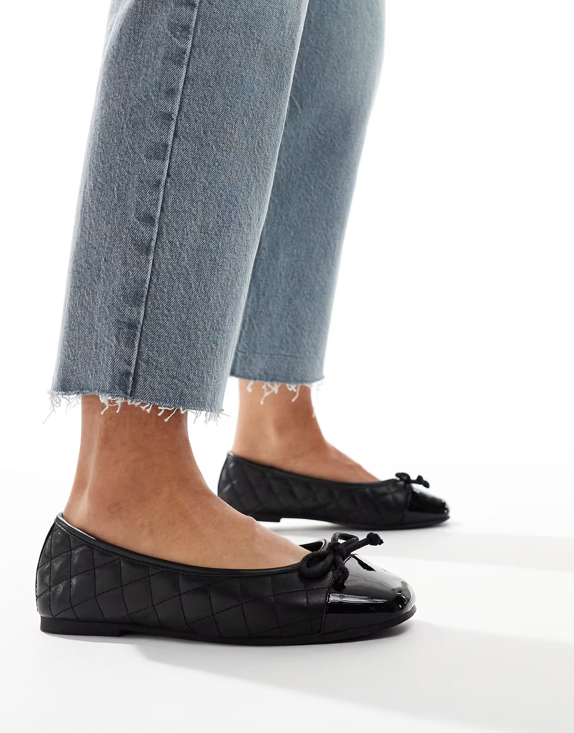 Yours quilted cap toe ballet flats | ASOS (Global)