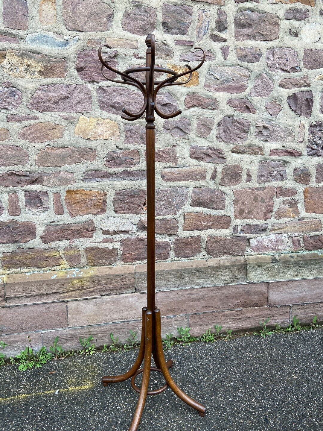 Baumann Coat Rack on Vintage Parrot Stand 60s Curved Wood French Coat Rack Bentwood Parrot - Etsy | Etsy (US)