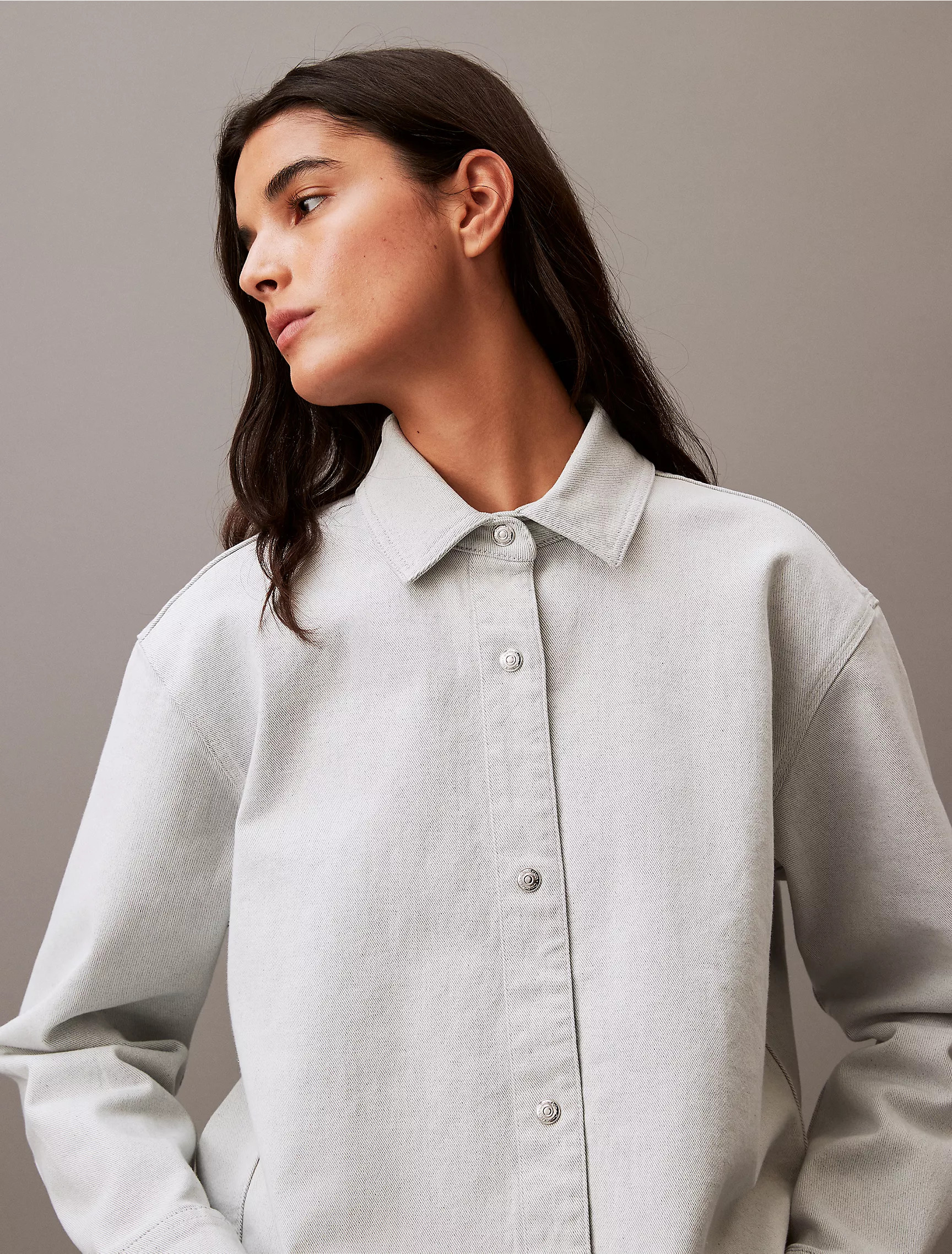 Relaxed Denim Button-Down Shirt | Calvin Klein | Calvin Klein (US)