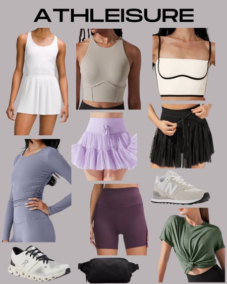 Pickleball season is in full swing (literally lol) here are some cute styles to workout or run errands in! PS. Taylor wore the lavender skirt so idk about y’all but I think I need to buy it! ;)

#LTKfitness #LTKstyletip #LTKActive