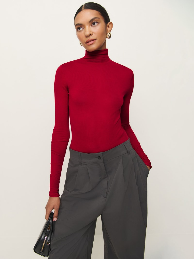 Faith Regenerative Merino Fitted Turtleneck | Reformation (Global)