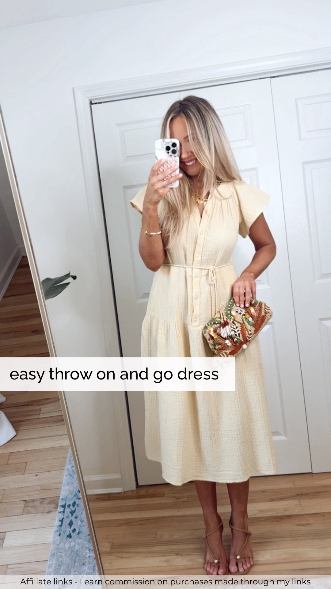 Affiliate links - I earn commission on purchases made through my links | Walmart fashion dress with short sleeves