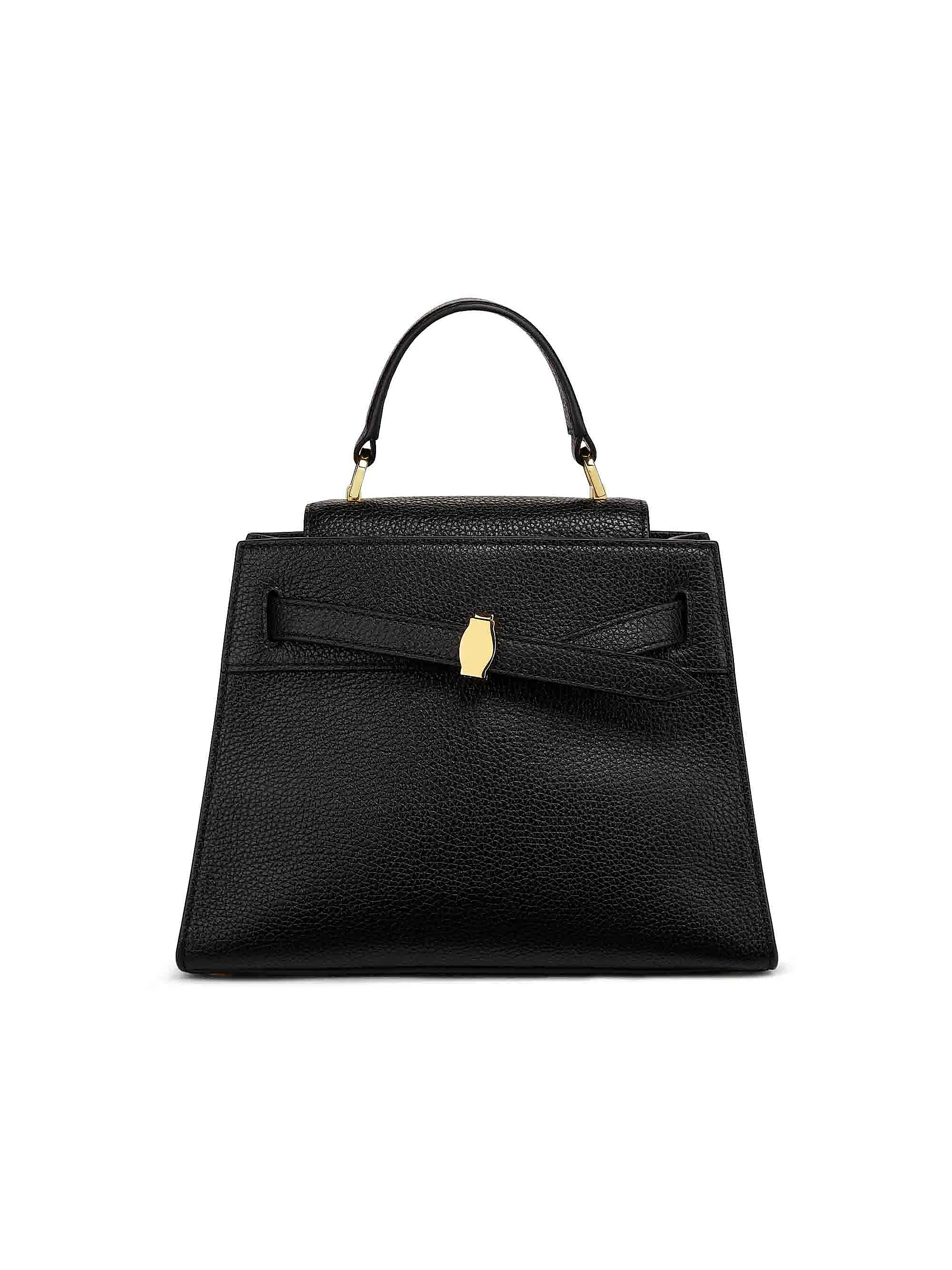 Dash Buckle-Detail Leather Top Handle Bag | Saks Fifth Avenue