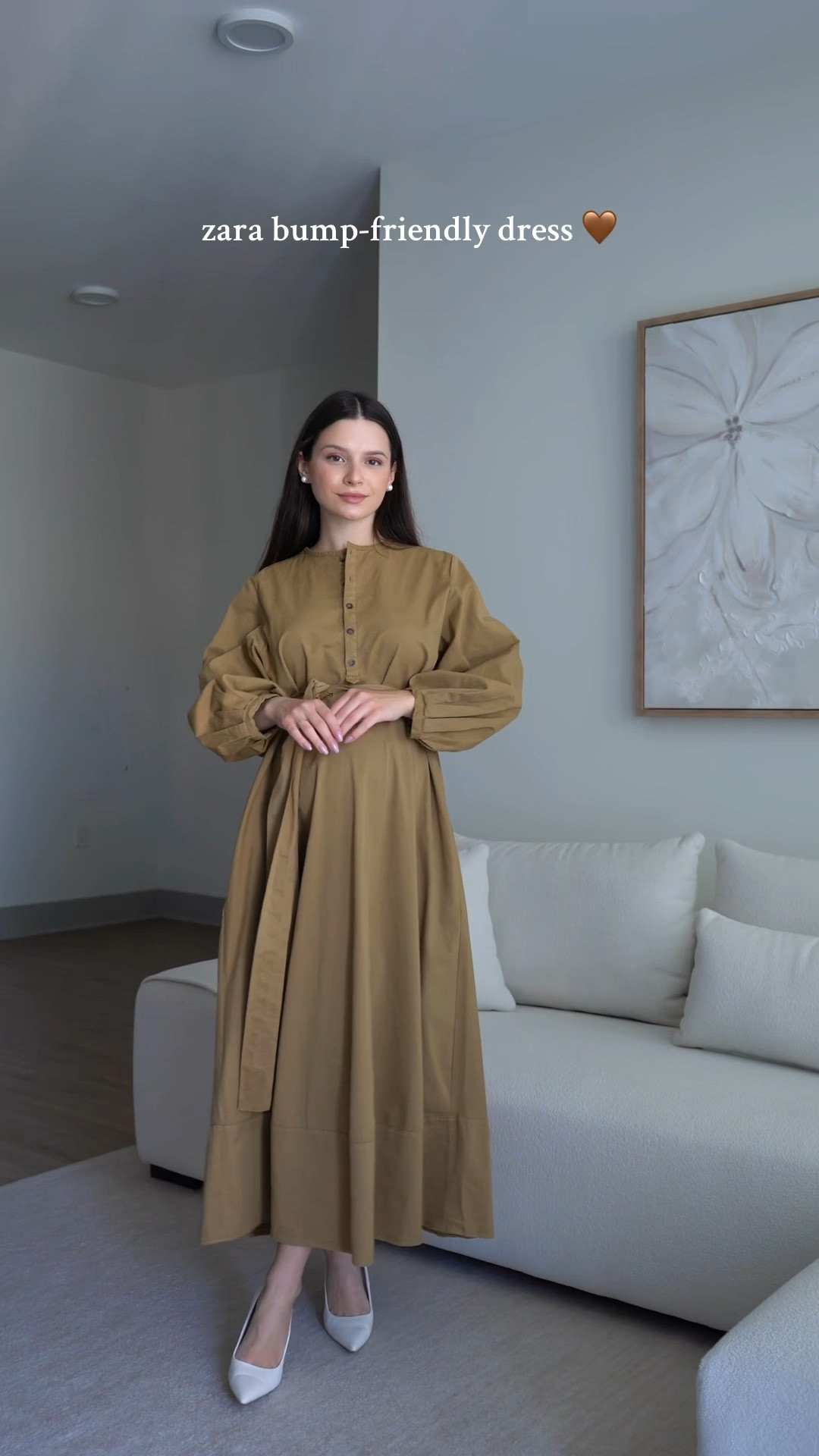 Bump friendly autumn dress form zara, could also be a thanksgiving outfit 🥰

#LTKStyleTip #LTKBump