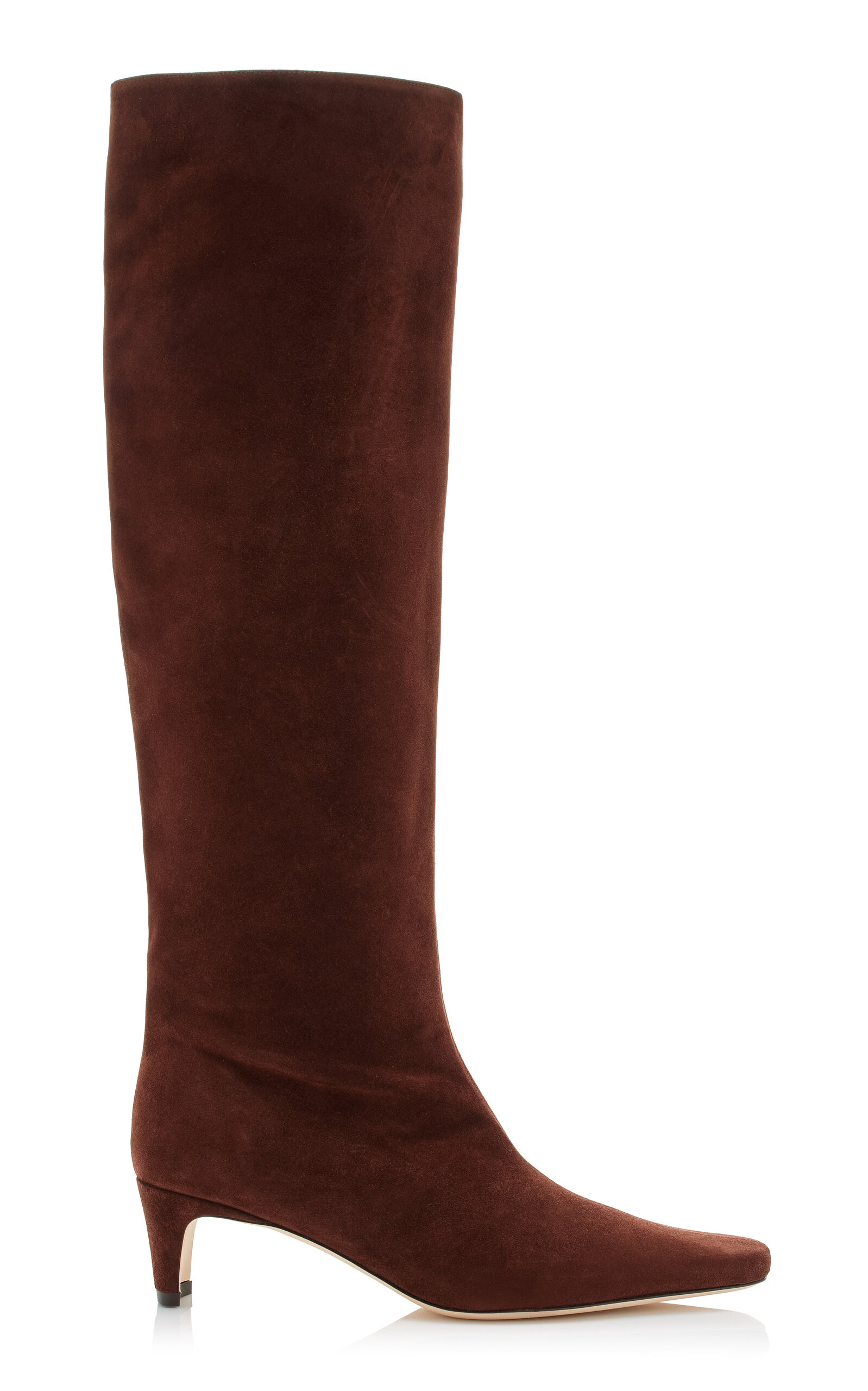 STAUD - Wally Suede Knee Boots - Brown - IT 39.5 - Moda Operandi | Moda Operandi (Global)