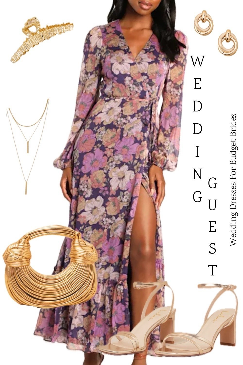 Chic fall wedding guest dress and accessories. All from Lulus. 

#LTKStyleTip #LTKWedding #LTKSeasonal