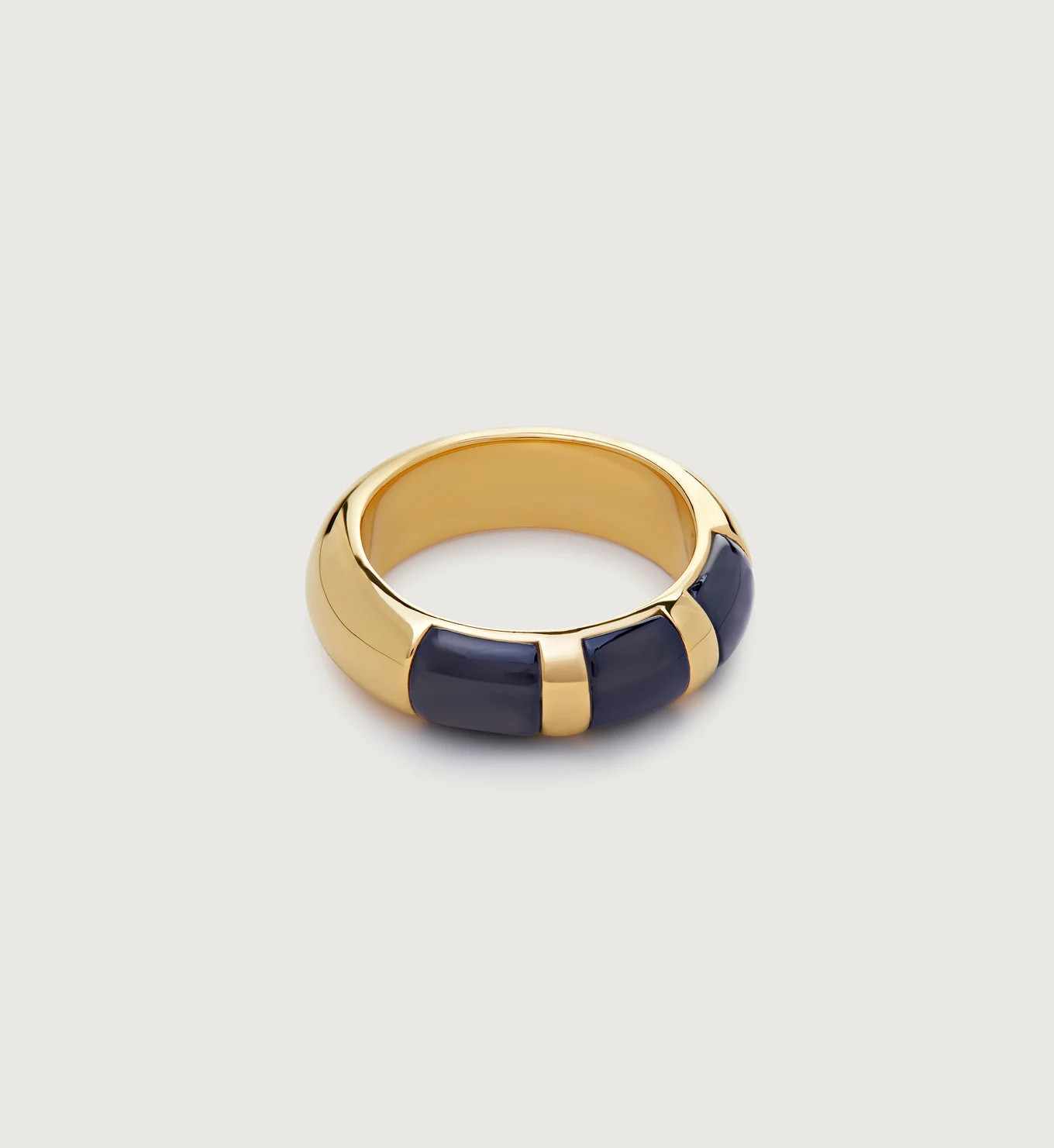 Kate Young Striped Gemstone Stacking Ring | Monica Vinader (US)