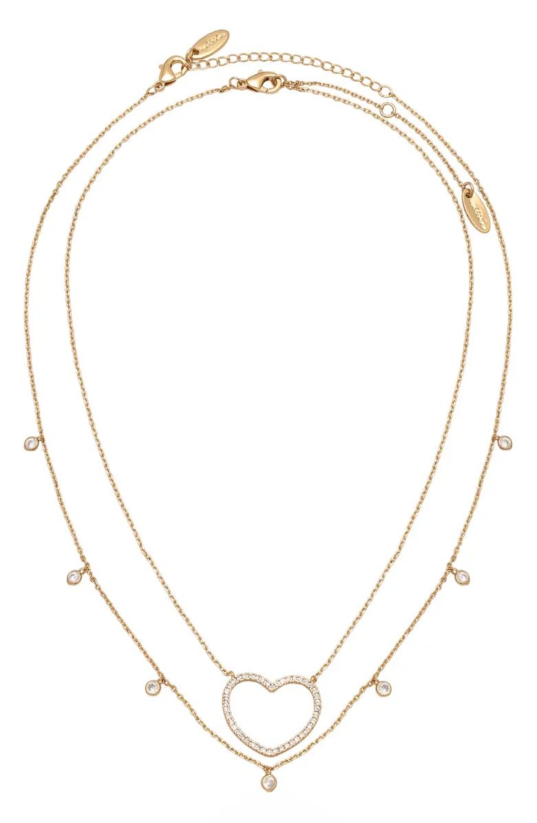 Dainty Heart Set of 2 Pendant Necklaces | Nordstrom