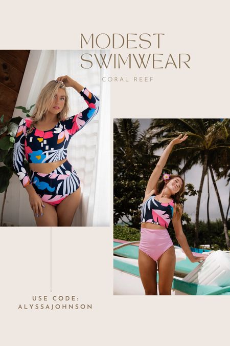 Coral reef is one of my fav swimwear companies! Their suits are such high quality and always last me years!!! They are very size inclusive too! My code: ALYSSAJOHNSON should work ❤️