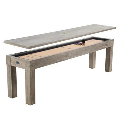 Barrington 9 ft Monteray Shuffleboard Table with Buffet Top, 2-in-1 Game Table & Furniture Style Dining Surface, UV-Coated Playfield, Climate Adjuster | Wayfair North America
