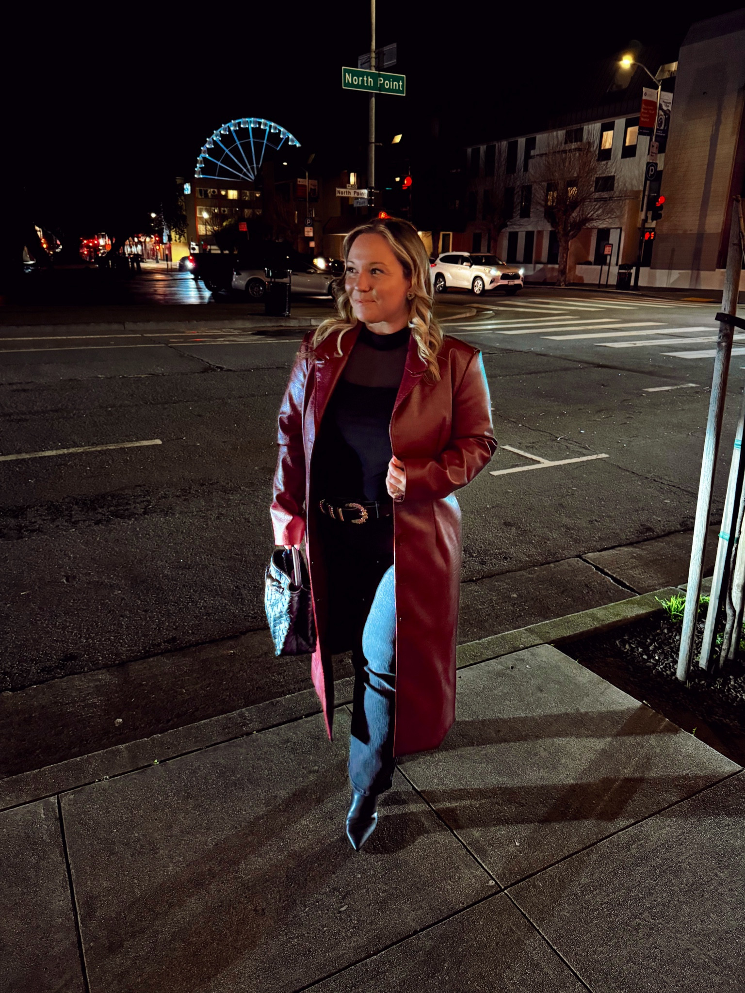 What I wore in San Francisco
Date night outfit 
Jacket size 12 petite 
Jeans size 31 petite
Amazon mesh top size XL 

Madewell, travel outfit, date night style, midsize fashion, winter coat, jacket style, jeans, denim 

#LTKMidsize #LTKOver40 #LTKPetite