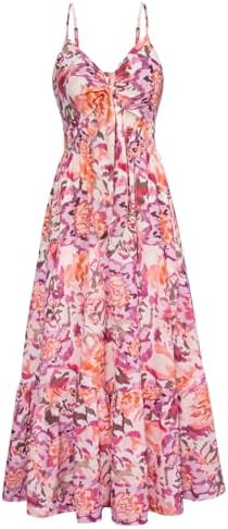 GRACE KARIN Womens Summer Floral Maxi Dresses 2026 Long Flowy Boho Dress Beach Vacation Sundresse... | Amazon (US)