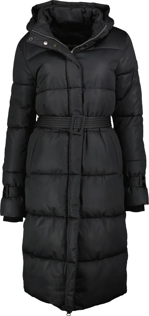 Noize Mara Belted Maxi Puffer Coat with Removable Hood | Nordstromrack | Nordstrom Rack
