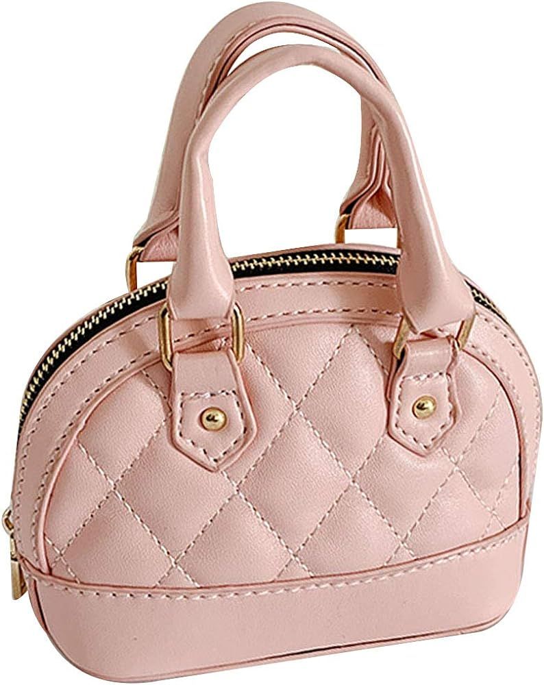 Rebecca Girls Mini Shell Satchel Purse Cute Top Handle Handbag Chain Crossbody Bag | Amazon (US)