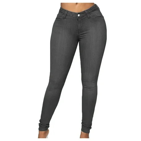 Jeggings for Women High Waist Stretchy Jeans Slim Fit Leg Pull on Jean with Pockets Soft Breathable  | Walmart (US)