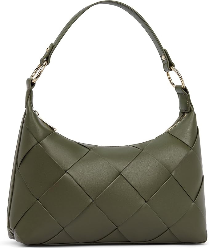 BOSTANTEN Woven Purses for Women Vegan Leather Hobo Bag Shoulder Handbags | Amazon (US)