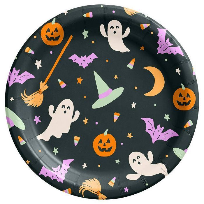 8.5&#34; 30ct Halloween Icons Dinnerware Plates - Spritz&#8482; | Target