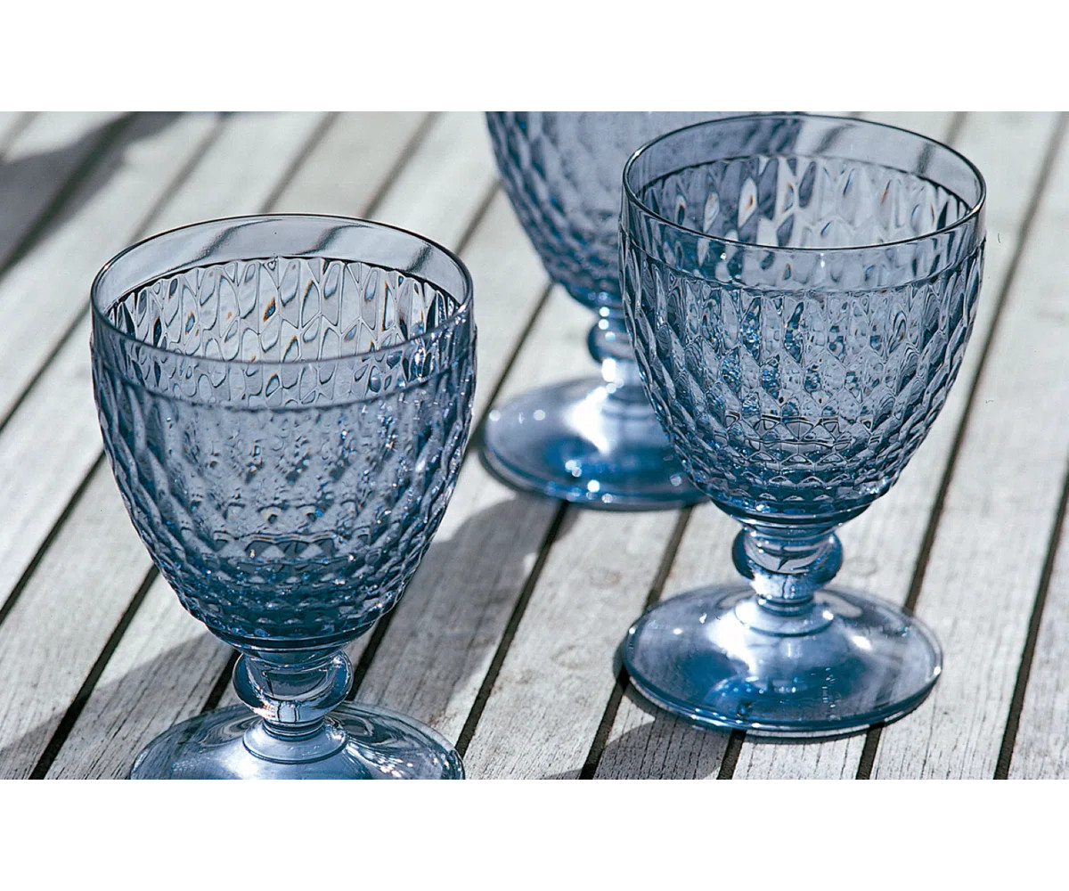 Villeroy & Boch Boston Colored Lead Free Crystal Goblet Set (Set of 4) | Wayfair North America