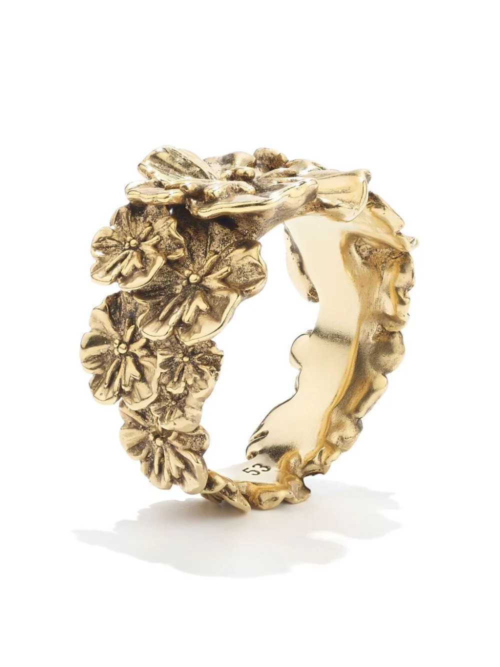 Goossens Talisman Poppy Flower ring - Gold | Farfetch Global