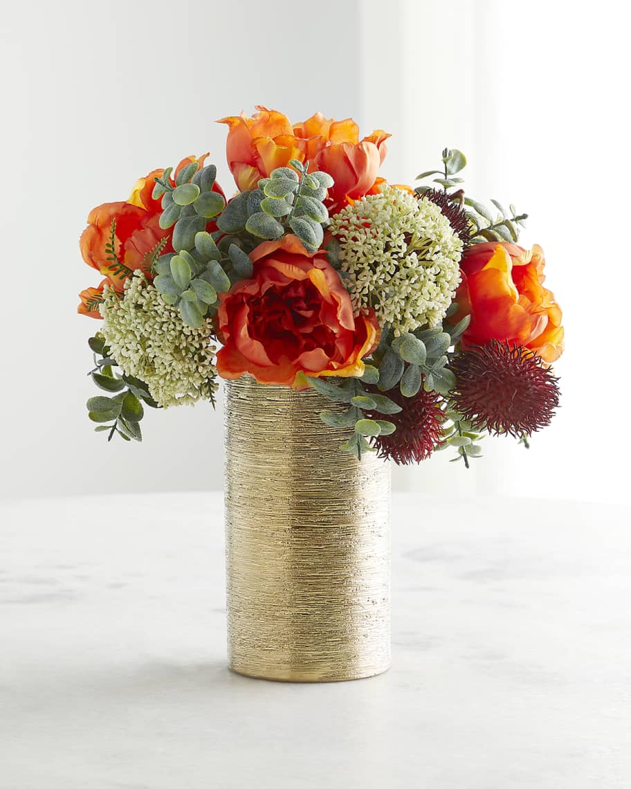 John-Richard Collection Orange Crush Faux-Floral Arrangement | Neiman Marcus