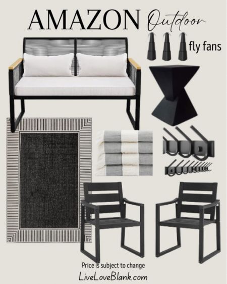 Amazon outdoor idea
Love seat area rug end table towels towel hooks fly fans 



#LTKhome #LTKstyletip #LTKSeasonal