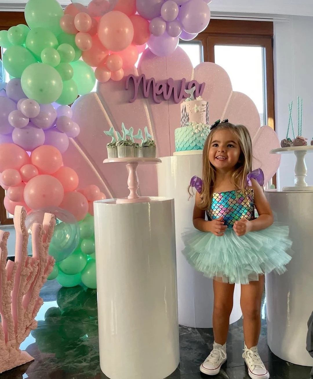 Handmade Mermaid Costume: Baby Romper Dress, Birthday Photoshoot Outfit - Etsy | Etsy (US)