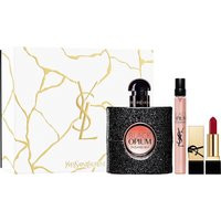 Yves Saint Laurent Black Opium Eau de Parfum 50ml, Trial Size and Mini Rouge Pur Couture Set | Look Fantastic IT