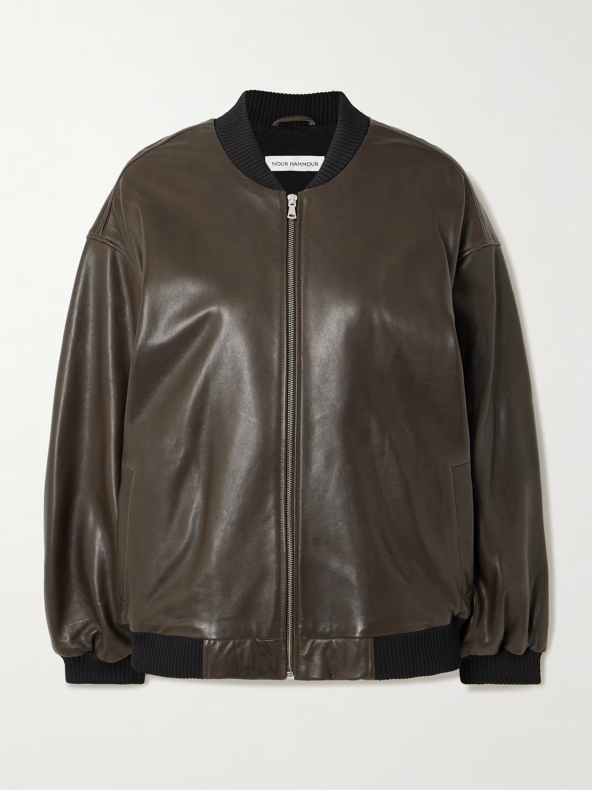 Marly leather bomber jacket | NET-A-PORTER (US)