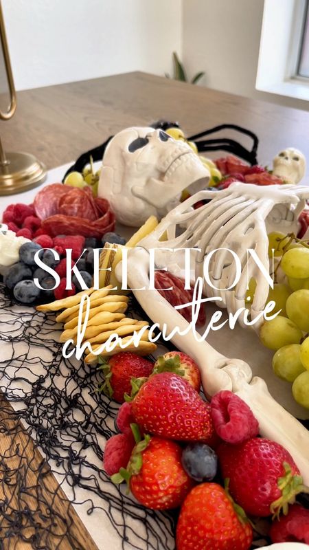 How perfect is this skeleton charcuterie for your Halloween party! 
I used a 36” poseable skeleton I found at target and some creepy Halloween fabric. 

#LTKSeasonal #LTKunder50 #LTKhome