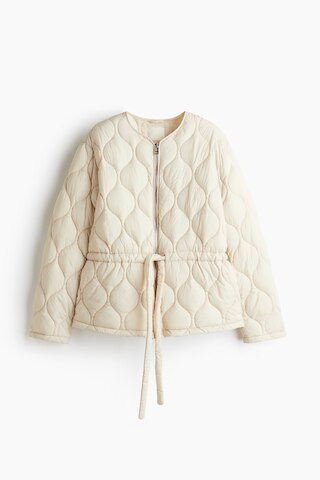 H & M - Quilted jacket - Beige | H&M (UK, MY, IN, SG, PH, TW, HK)