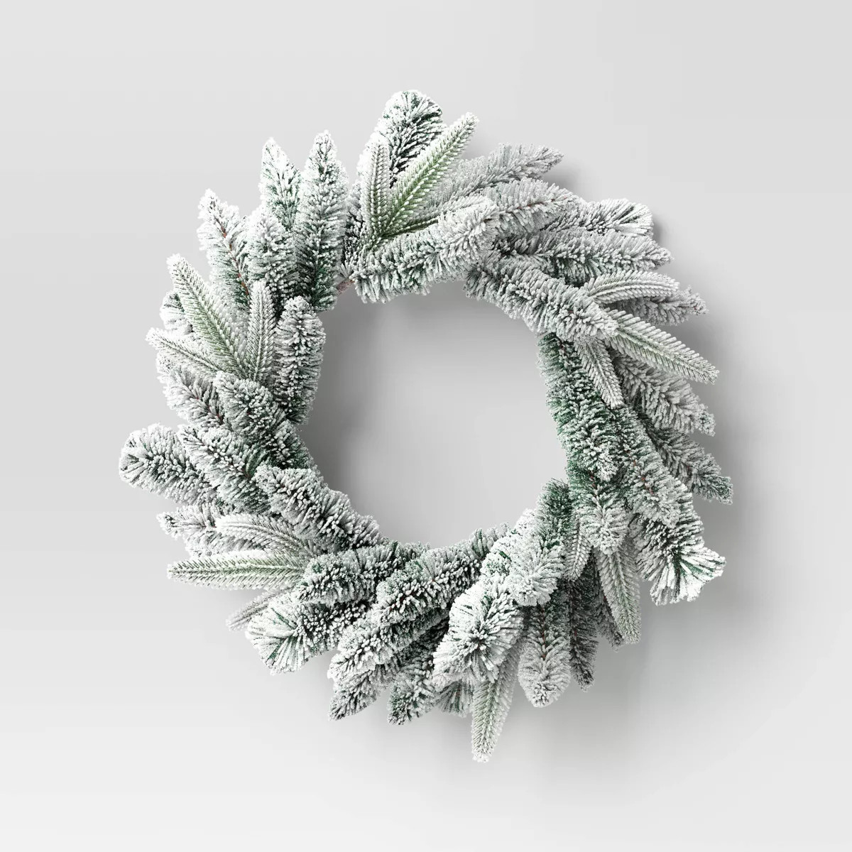 20" Flocked Pine Artificial Christmas Wreath - Wondershop™ | Target